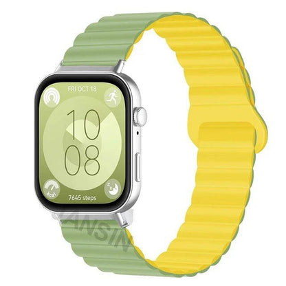 Magnetic Silicone Strap Wristband Replacement Band for Huawei Watch Fit 4 / 4Pro / 3. Band Color: ; Ships from: Parallel Import