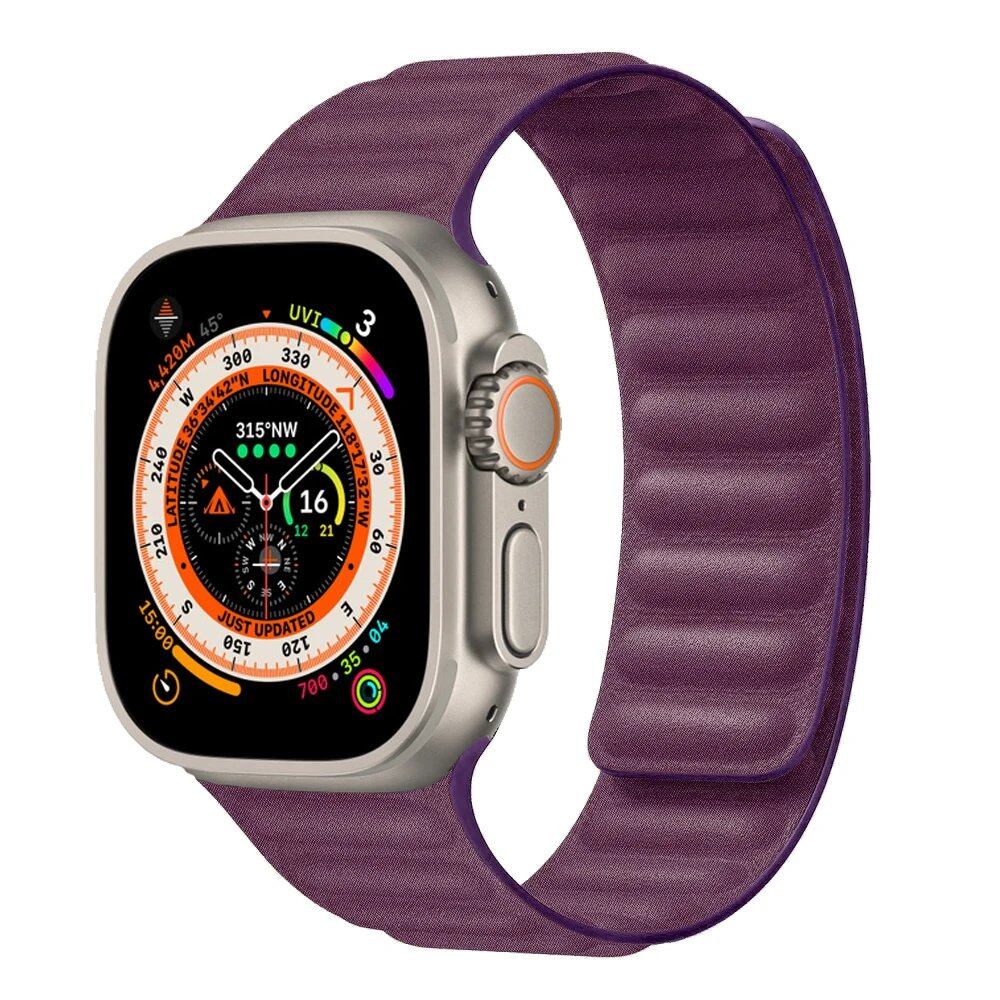 FineWoven Strap for Apple Watch - Ultra 2/Series 9/8/7/SE Compatible Magnetic Loop Band (49mm/45mm/44mm/41mm/40mm) Band Color: mm; Ships from: Parallel Import