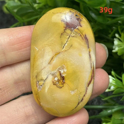 Natural Power Stone, Egg Yolk Stone, Hand Pray, Feng Shui Energy, Home Decor, Gift, Magic, Meditation, Spiritual, Prayer, Chakra Healing, Color: Parallel Import