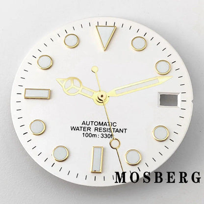 28.5mm Dial (with Luminova) Automatic Movement Replacement for NH35/NH36, Color: Hands Included, Parallel Import