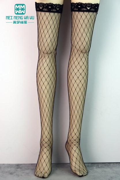 Fashion Lace Stockings for 1/3, 1/4, 1/6 DD, SD, MSD, YOSD, BJD Dolls, Gift for Girls, Color: BJD-0cm, Parallel Import