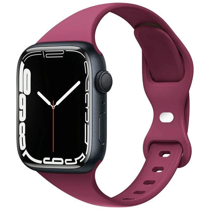 Waterproof Slim Silicone Sport Band for Apple Watch Ultra 49mm/Series 9-8-7 (41mm/45mm/44mm/40mm) - Compatible with iWatch 10 (46mm/42mm) Band Color: mm; Ships from: Parallel Import