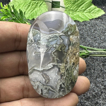Natural Quartz Crystals: Aquamarine Agate, Ocean Jasper, Palm Stone, Polished Stones, Gemstone Mineral Specimens for Spiritual Meditation, Energy, and Feng Shui, Color: Green, Parallel Import