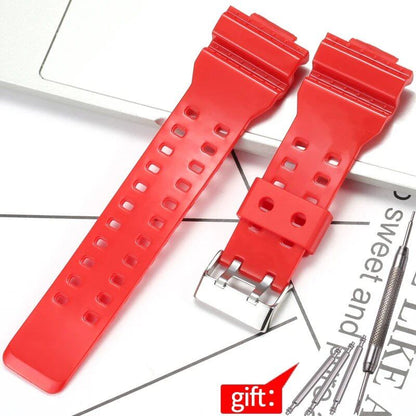 Camouflage Rubber Strap for Men's Casio G-Shock GA100, GA110, and GD120 Sports Watches. Band Color: 16mm; Band Width: 16mm; Ships from: Parallel Import.