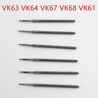 Gout Steel Crown Parts, Crown Watch Stem Kit for VK63, VK64, VK67, VK68, and VK61 Quartz Movement Stem Watch Accessories. Color: Black. Ships from: Parallel Import.