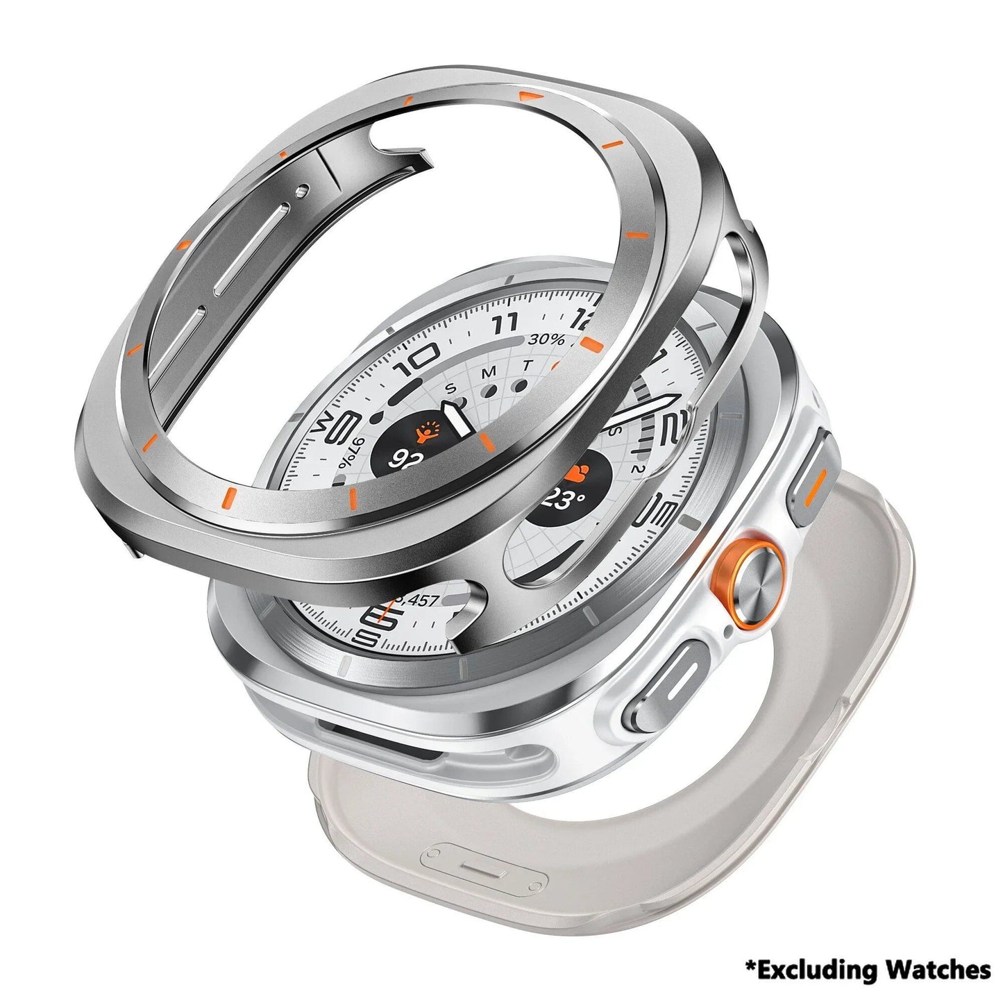 Samsung Galaxy Watch Ultra 47mm Aluminum Alloy Protective Case, Luxury Men's Cover Case, Compatible with Galaxy Watch Ultra 47mm. Color: ; Dial Diameter: Galaxy Watch Ultra 47mm; Ships from: Parallel Import