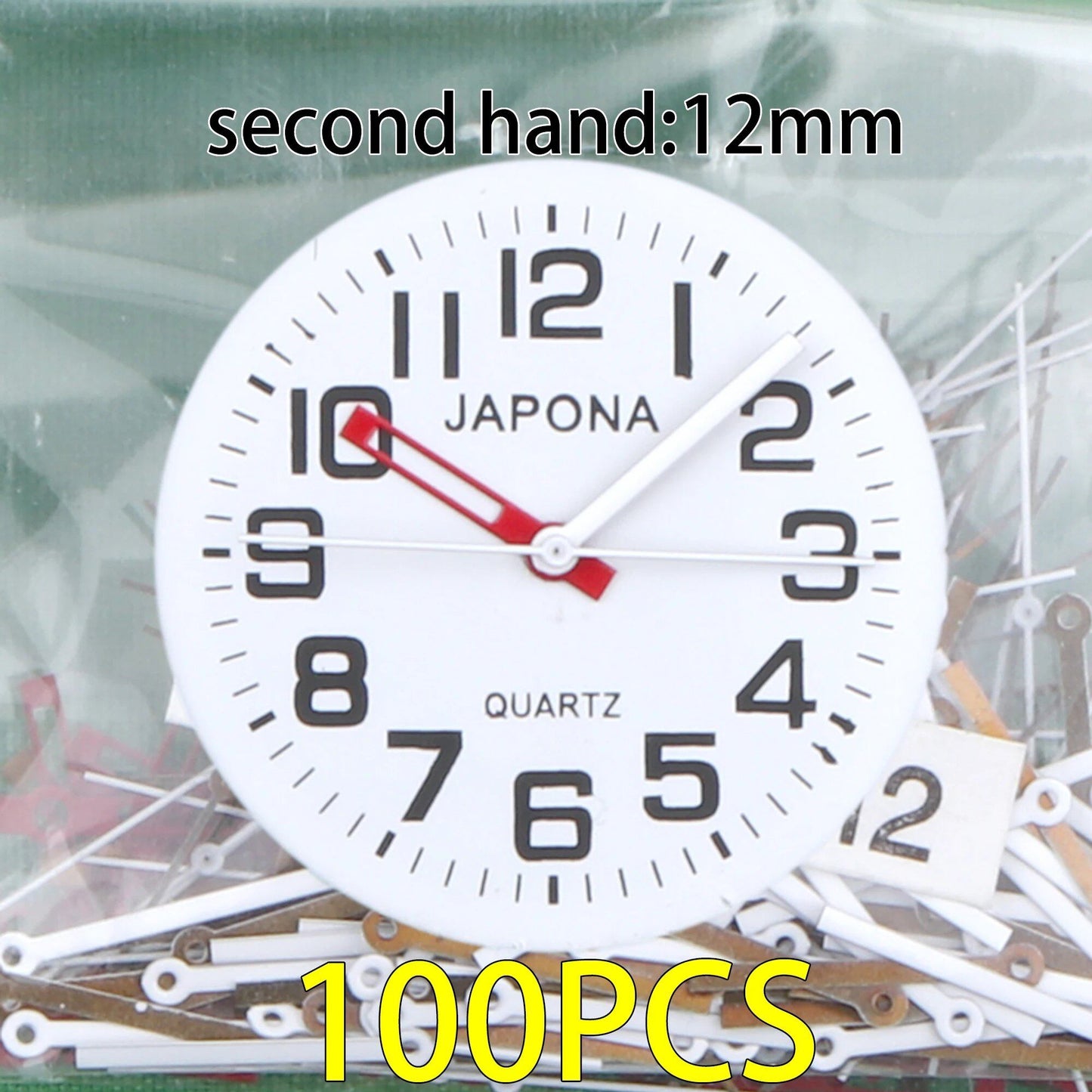 100-Piece Clock Hand Set for TMI PC Series, VJ Series, PC21 Hand, VH31 Hand, Compatible with VJ20, VJ21, VJ24, VJ22, VJ23, VJ14, VJ12, VJ34, VJ32, VJ33, VJ42, Parallel Import