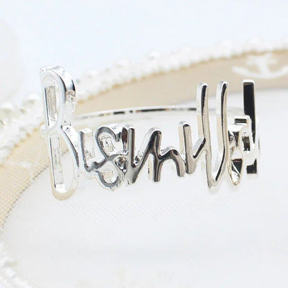 1/6 Piece Bismillah Napkin Rings, Gold Alloy, Inscribed, Napkin Holder, Muslim, Islamic, Ramadan, Kareem, Party Decoration, Eid Mubarak, Gift, Parallel Import