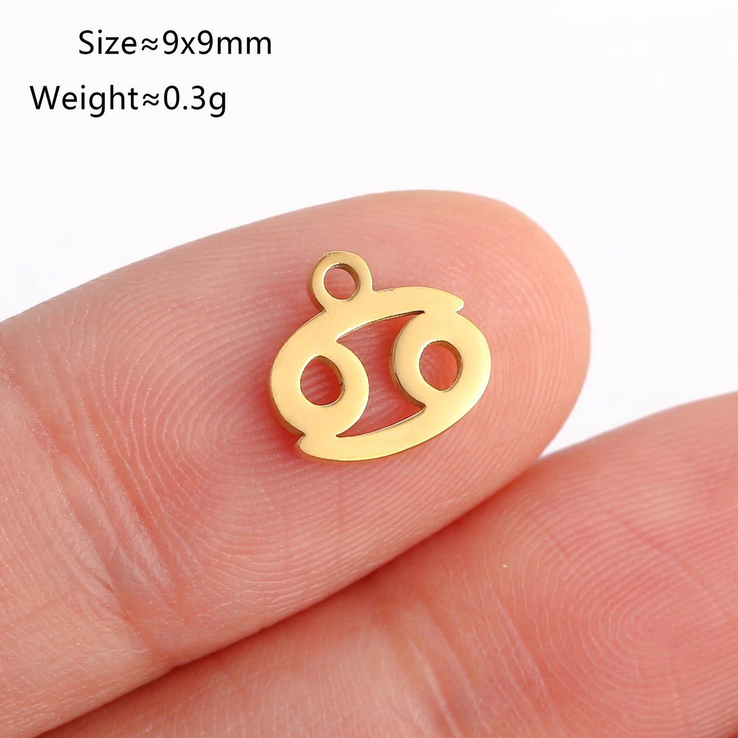 Set of 5 Lucky Birth 12 Zodiac Star Sign Charms, Metal Constellation Pendants for Jewelry Making, Bracelets, Earrings, and Necklaces, Parallel Import