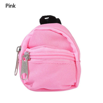 1/6 Scale Miniature Bag Toy for BJD Dolls, Cute Floral School Bag, Dollhouse Decor, Backpack, Doll Clothes Accessory, Parallel Import