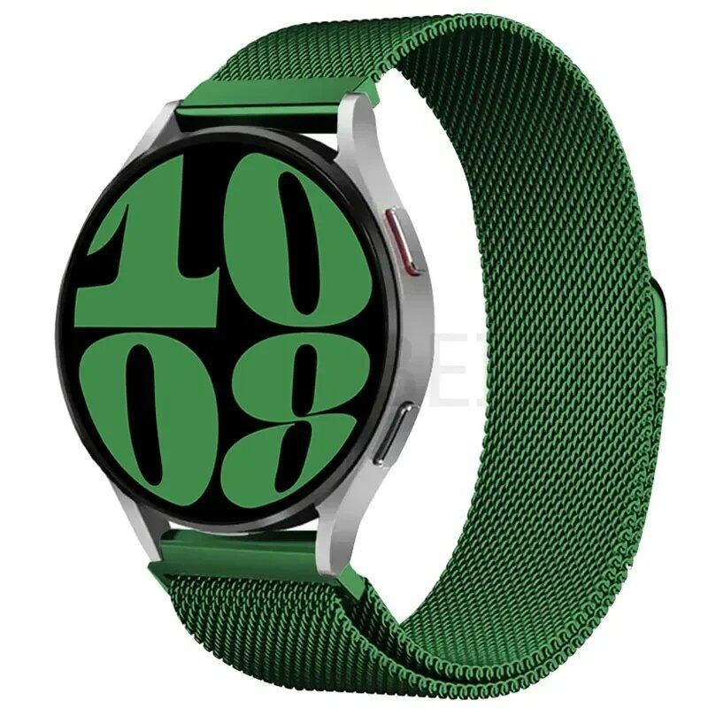 Compatible with Samsung Galaxy Watch 5/6/4/Classic, 22mm/20mm Metal Milanese Loop Magnetic Star-Like Bracelet, Hubai GT4/3/2e Strap, Size 2, Parallel Import