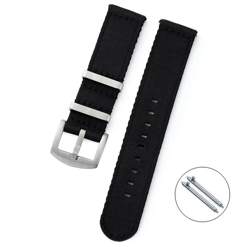 Nylon Watch Band, 20mm/22mm, Premium Smooth Soft Nylon Sport Replacement Band, Quick Release, Universal Canvas Bracelet, Watch Strap, Band Color: Amm, Parallel Import
