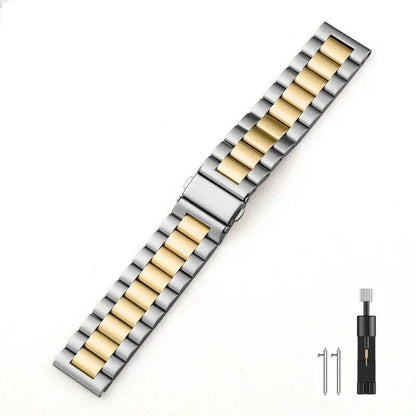 22mm Metal Strap, Premium Stainless Steel Wristband for Garmin Forerunner 265, 965, 955, 255, Music, and Garmin Venu 3/2 Accessories, Band Color: Parallel Import