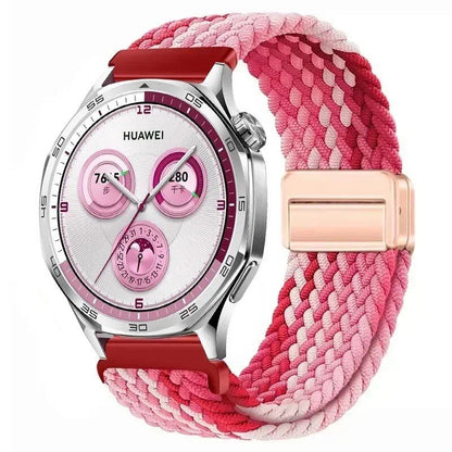 22mm Nylon Loop Strap for Huawei Watch GT5 Pro / GT4 / GT3 / GT2e (46mm) - Compatible with Huawei Watch 4 / 3 Pro Wristband Accessory, Band Color: ; Band Width: 22mm, Parallel Import