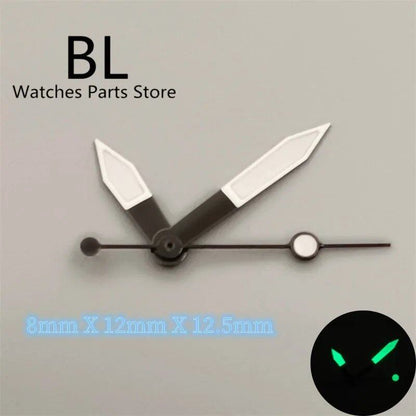 BLIGER Watch Hands, Black, White, Orange, Second Hand, Compatible with NH35A, NH36, and NH38 Movements, Automatic Watch Replacement Parts, Imported