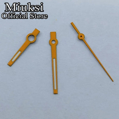 Miukushi Silver, Rose Gold, Blue, Black, Red Watch Hands with Green Luminous Hands, Compatible with NH35, NH36, ETA2824, 2836, PT5000, and Miyota 8215 Movements, Parallel Import