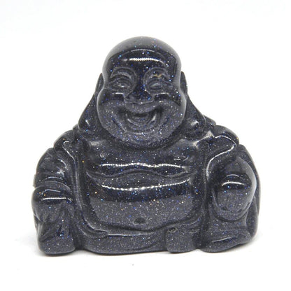 1.2-inch Buddha Statue, Natural Healing Crystal Reiki Chakra Figurine, Spiritual Stone Sculpture, Home Decor, Parallel Import