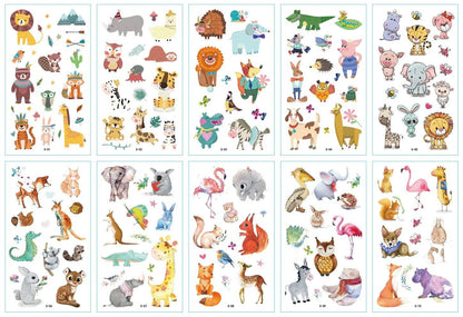10-Pack Waterproof Temporary Tattoo Stickers for Kids and Soccer Fans, Fake Tattoos for Adults and Kids, Arm Covers, Color: Parallel Import
