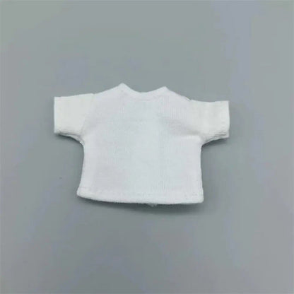 1/11 OB11 Doll Denim Pants, 1/12 BJD/GSC Doll T-Shirt, Mini Cute Doll Pants, DIY Doll Accessories, Fashion Doll Clothes, Parallel Import