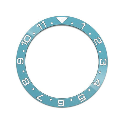 38mm x 30.6mm Curved Blue Ceramic Bezel Insert for SKX007/SKX009/SRPD/GMT Compatible Men's Watches with NH35/NH36 Movements, Color: 0, Parallel Import