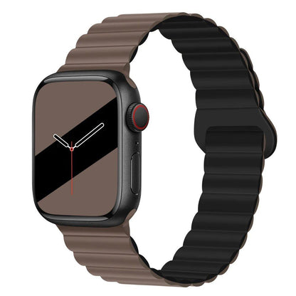 Apple Watch用シリコンループマグネットストラップ - 対応モデル: 44mm/40mm/45mm/49mm/41mm/42mm/46mm (iWatch Series 8/SE/6/7/Ultra 2/9/10対応) ブレスレットバンド バンドカラー：mm;発送元： 並行輸入品