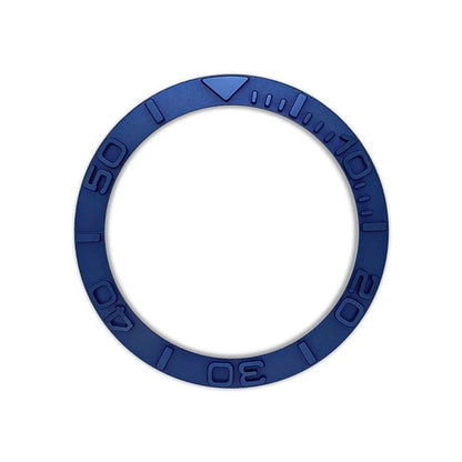 38mm x 30.6mm Curved Metal Bezel Insert Ring for SKX007, SKX009, SRPD, GMT, SUB, and Seamaster 300 Watch Cases, Repair Part, Parallel Import