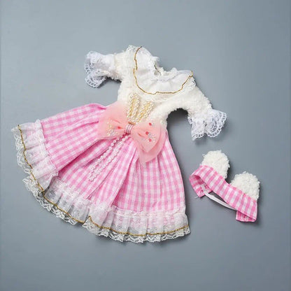 1/6 BJD Doll Accessories Dress for Girls, Toy Gift, Color Matching, Cute Decoration, Small Clothes, Color: ; Size: Doll Not Included, Parallel Import