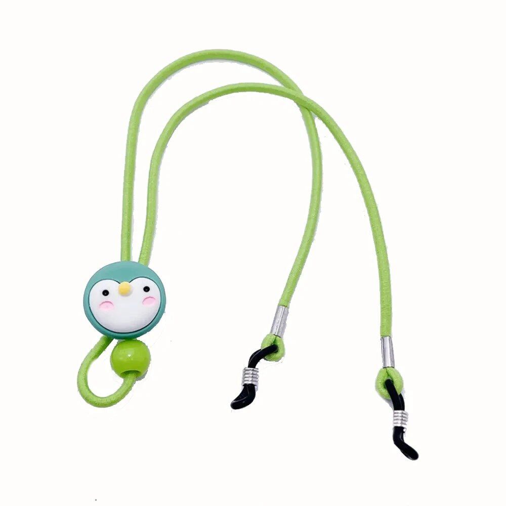 1/6 Scale Cartoon Animal Eyeglass Strap, Sports Eyeglass Band, Unisex, Adjustable, Cute Sunglasses Strap, Eyeglass Cord, Parallel Import