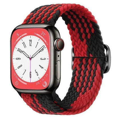 Apple Watch Ultra 2用ナイロンストラップ バンド 49mm 40mm 44mm 41mm 38mm 45mm 伸縮ブレイデッドループ リストバンド iWatch Series 9/8/7/6/SE/5/4対応 バンドカラー：mm 並行輸入品