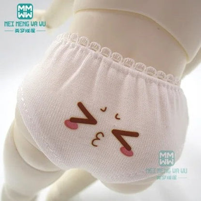 1/3, 1/4, 1/6 Size BJD Doll Accessories, Compatible with DD, SD, and MOSD, Cute Expressions, Small Pants, 1/4" BJD Doll, Parallel Import