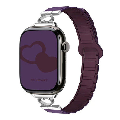 Magnetic Strap for Apple Watch, Silicone Bracelet, Compatible with 45mm, 44mm, 40mm, 42mm, 46mm, 41mm, 49mm, and 38mm Watches, iWatch Series 10/SE/9/8/7/Ultra 2, Band Color: mm, Parallel Import