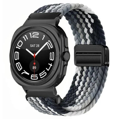 Replacement Nylon Loop Strap for Samsung Galaxy Watch Ultra (47mm) with Magnetic Buckle, Compatible with Galaxy Watch 7 Ultra, Band Color: Compatible with Galaxy Watch Ultra; Band Width: Compatible with Galaxy Watch Ultra (Parallel Import)