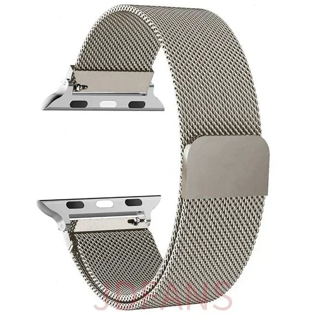 Milanese Loop Strap for Apple Watch, 44mm, 40mm, 45mm, 41mm, 42-38-44mm, Ultra 2, 49mm Metal Band, Compatible with iWatch Series 9, 8, 7, 6, SE, 5, 4, and 3, Band Color: mm, Parallel Import