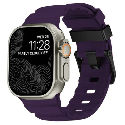 Sport Silicone Band &amp; Titanium Metal Bracelet Strap for Apple Watch Ultra 2/10/9/8/7/6/SE/5/4 - Compatible with iWatch 42mm/44mm/45mm/46mm/49mm Band Colors: mm Parallel Import