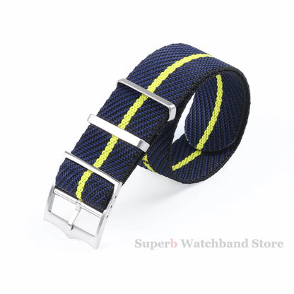 Premium Nylon Strap - Tudor 20mm, 22mm Canvas Military Watch Band - Seiko Fabric Bracelet - Rolex Wristband with Bronze Buckle, Band Color: mm, Parallel Import