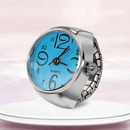 New and Popular Ring Watch, Creative Alloy Case with Ring-Shaped Dial, Couple's Style for Men and Women, Parallel Import