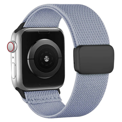 Magnetic Loop Band for Apple Watch, 40mm, 44mm, 45mm, 49mm, 41mm, 38mm, Compatible with iWatch Ultra 2 Series 9/8/7/3/SE, Nylon Bracelet with Scrunch, Band Color: Parallel Import