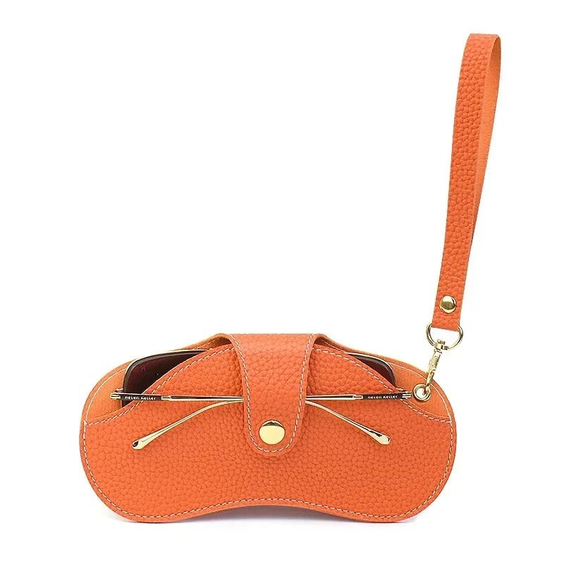 **Stylish PU Leather Eyeglass Case, Portable, Hanging, Sunglasses Storage, Protective Cover**; Ships from: Parallel Import