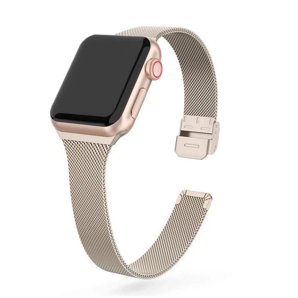 Stainless Steel Milanese Strap for Apple Watch, 40mm, 46mm, 41mm, 45mm, 49mm, Compatible with iWatch Ultra 10, 9, 8, 7, 6, SE, 5, 4, 3, 2, 1, Band Color: mm, Parallel Import