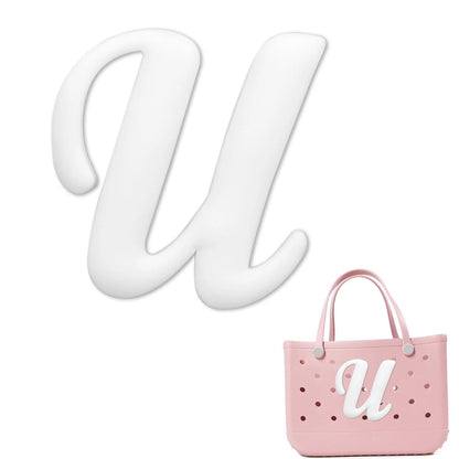 1/26 Scale PVC Greek Alphabet Bag Charms for Women, Beach Bag Decoration, Lettered Bag Accessories, Tote Bag Charms, Gift, Color, Parallel Import