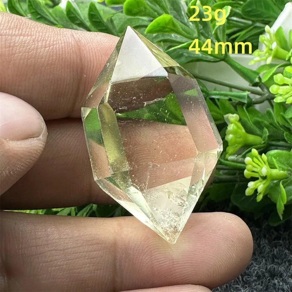 1個 天然シトリンオーラ六角両先端クリスタルワンド スピリチュアル瞑想ヒーリングストーン ホームデコレーション ガーデンフェスティバルアクセサリー カラー： 並行輸入品