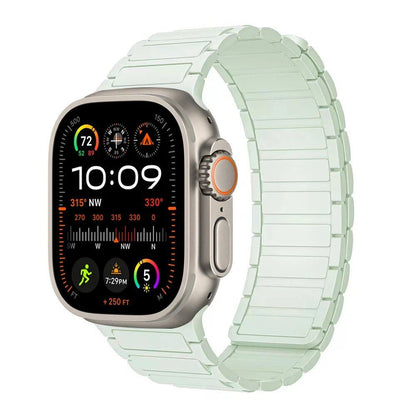 Magnetic Strap for Apple Watch, Silicone Wristband, 45mm, 44mm, 40mm, 46mm, 41mm, 42mm, 38mm, Compatible with iWatch Series 8/7/6/SE/9/10/Ultra 2/49mm, Band Color: mm; Parallel Import