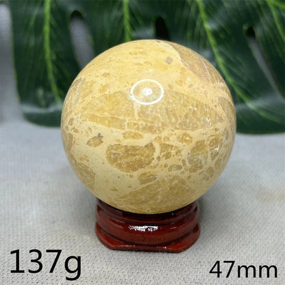 Hand-Polished Australian Gold Opal Ball, Ideal for Home Decor, Room Decoration, Holiday Gifts, Spiritual Stones, Healing, Witchcraft, Altars, and Prayer (Imported)