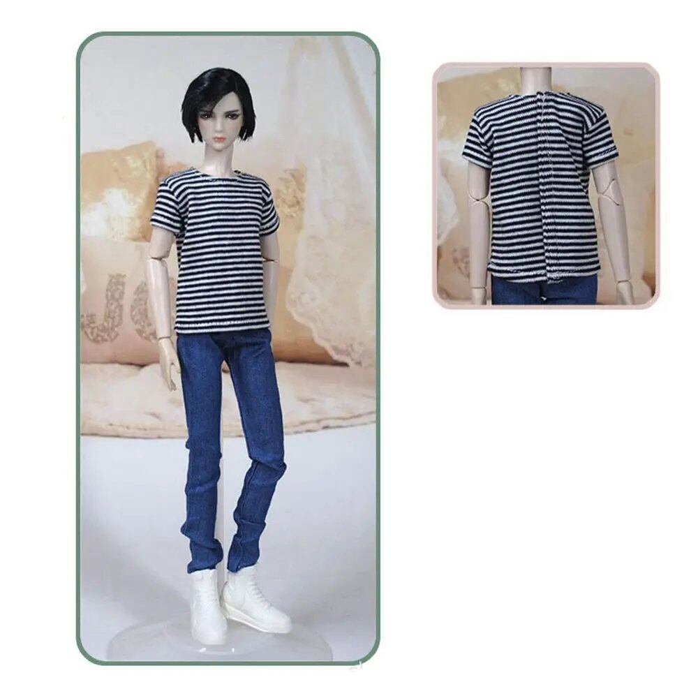 1/6 Scale BJD, DD, and SD10 30cm Doll Fashion T-Shirt, Men's Clothes, Kids DIY Doll Accessories, Color: ; Ships from: Parallel Import