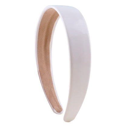 1.18-inch PU Leather Headband, Wide Pad, Non-Slip, Stylish Hairband, Cute Hair Accessory for Women, DIY, Parallel Import