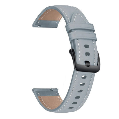 22mm, 20mm Leather Bracelet for Samsung Galaxy Watch 3, 41, 45mm, 46mm, 42mm, Amazfit GTR, GTS, 4, 3, 2, Wristband, Huawei GT Compatible Watch Band, Band Color: Parallel Import