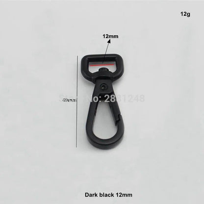 10-30-100pcs 8mm, 9mm, 13mm Dark Gun Black Trigger Snap Hooks Swivel Clasps Lobster Claw Swivel Hooks Hardware Accessory Parts Size: Parallel Import