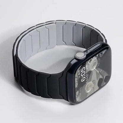 Magnetic Silicone Band for Apple Watch Ultra 2, 49mm, 45mm, 41mm, Series 9/8/7/6/SE/5/4, 38mm, 40mm, 42mm, 44mm, Band Color: mm, Parallel Import
