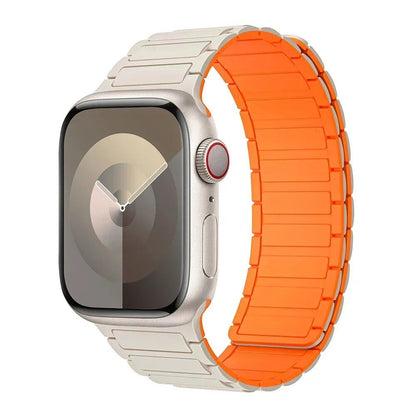 Magnetic Loop Band for Apple Watch, Compatible with 44mm, 40mm, 49mm, 45mm, 41mm, and 38mm Silicone Straps, Compatible with iWatch Series 9/8/7/6/5/4/3/SE/Ultra 2, Parallel Import