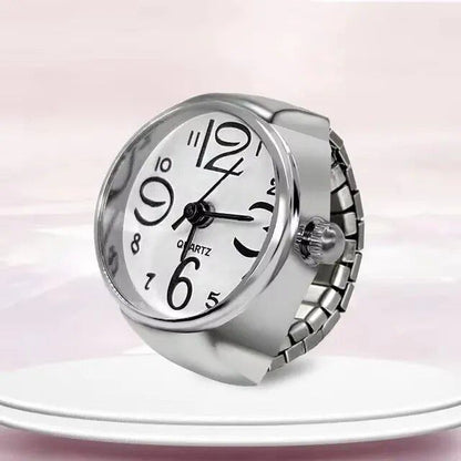 New and Popular Ring Watch, Creative Alloy Case with Ring-Shaped Dial, Couple's Style for Men and Women, Parallel Import
